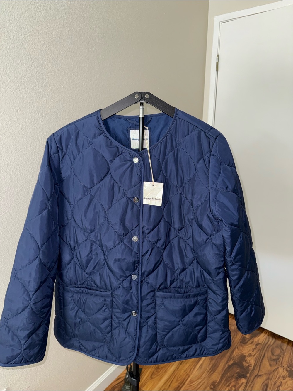 Tommy Bahama Coastline Navy Quilted Puffer Jacket